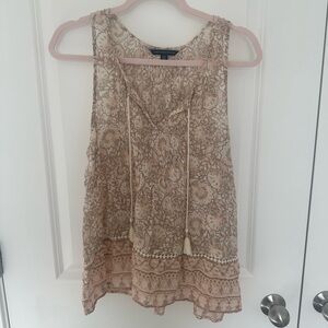 American Eagle Floral Boho Tank